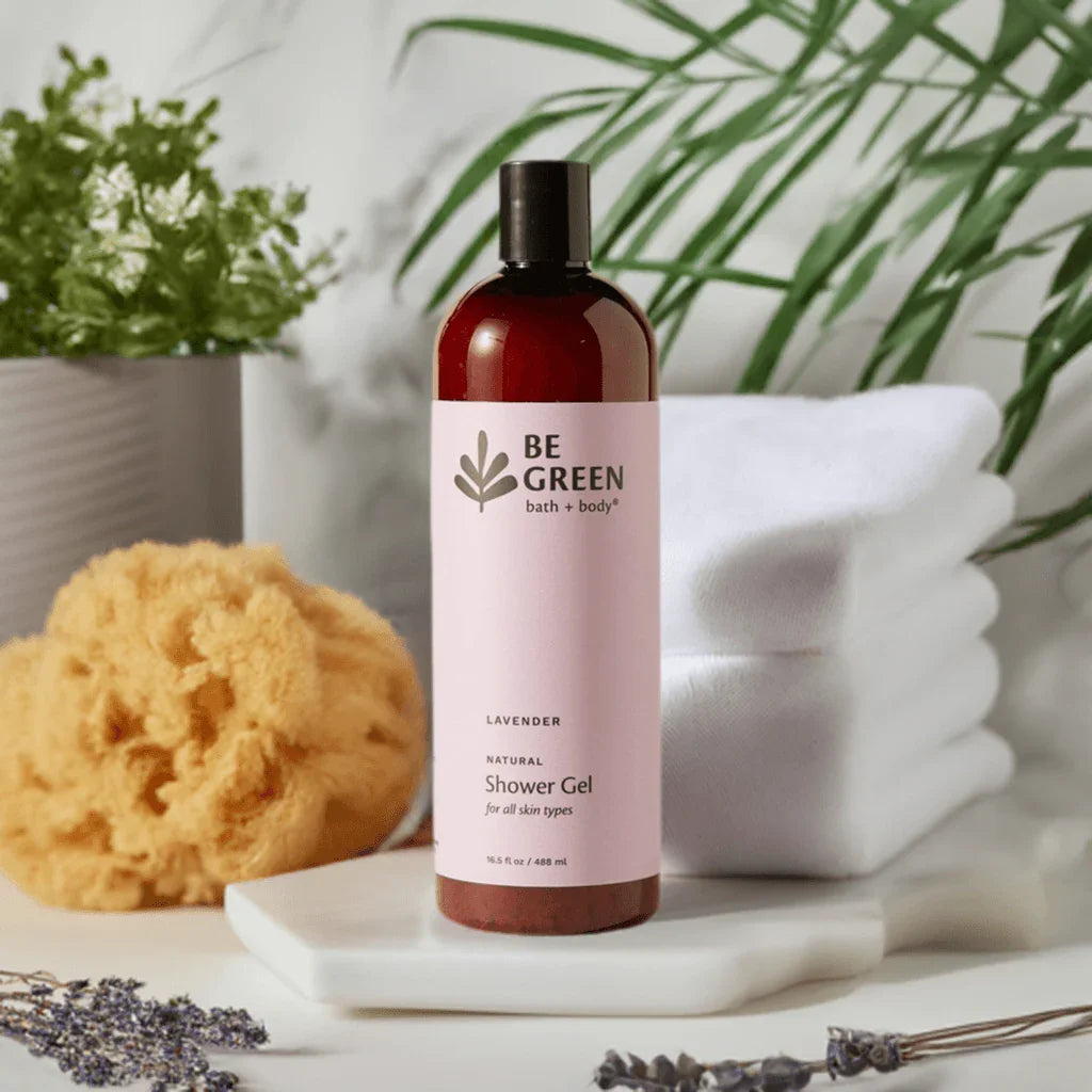 Non-toxic Lavender Shower Gel and Body Wash. SLES and SLS free body wash.