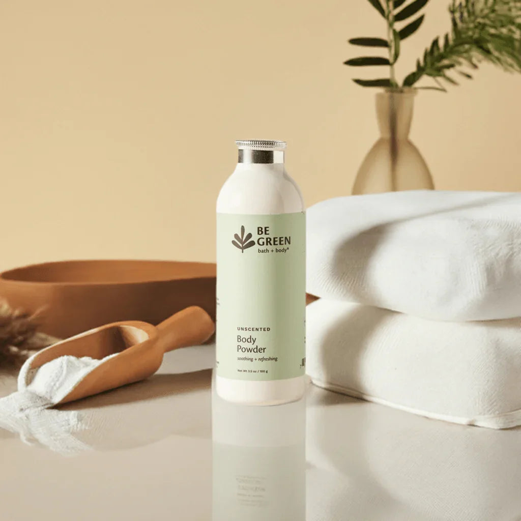 EWG Verified Body Powder in eco-friendly aluminum