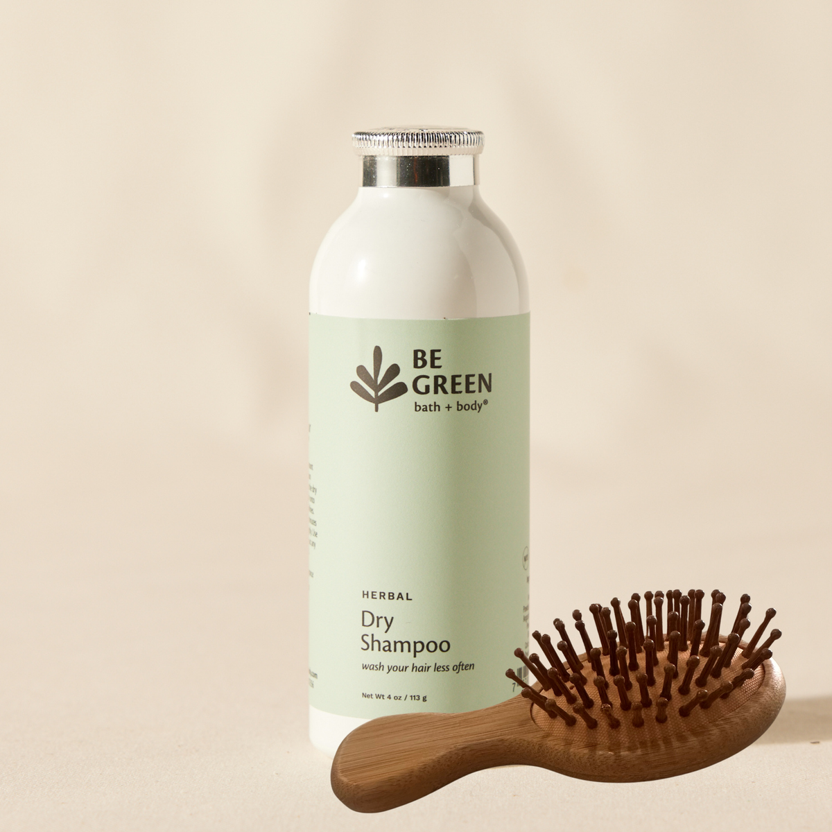 Aerosol-free Dry Shampoo and mini bamboo brush gift set