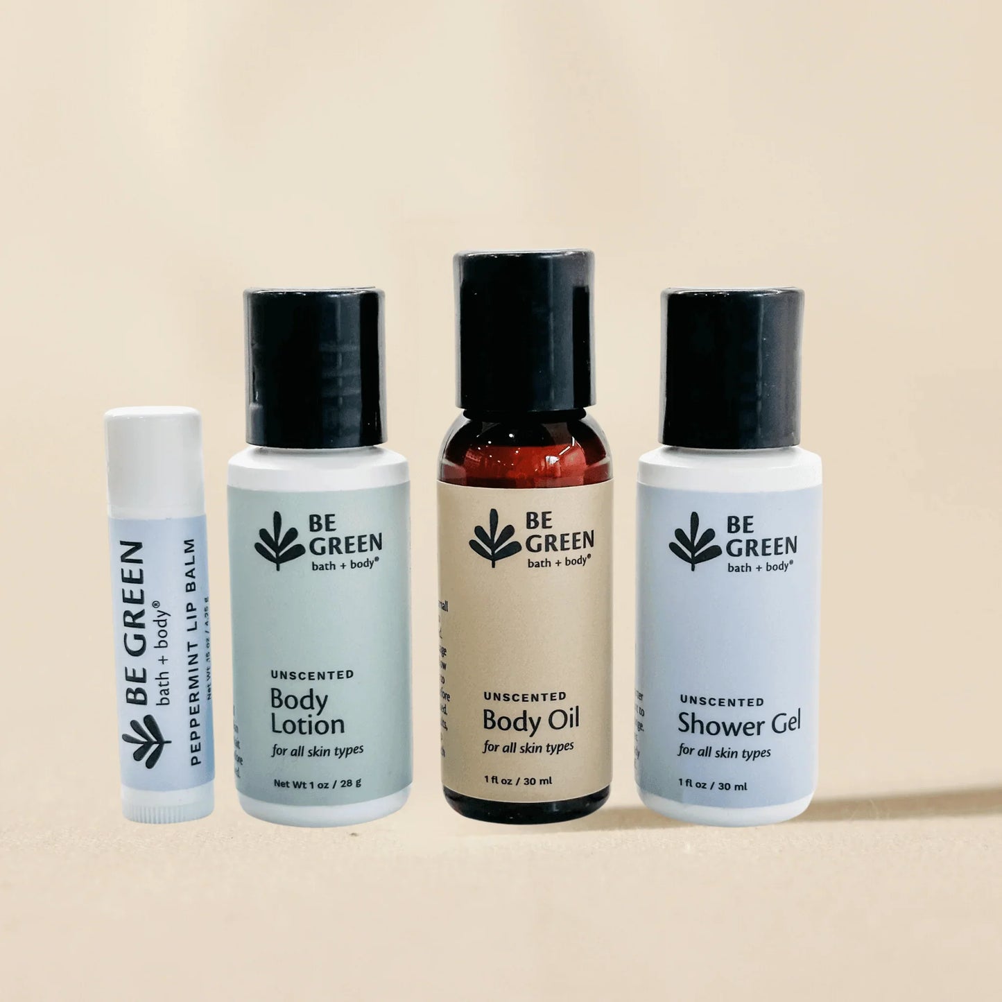 EWG verified skincare products travel sizes gift set with lip balm