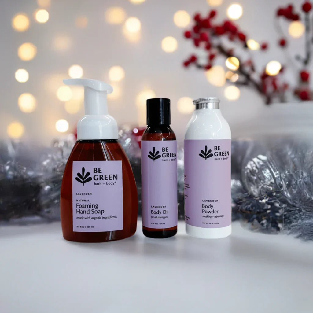 Organic skincare gift set for lavender lovers