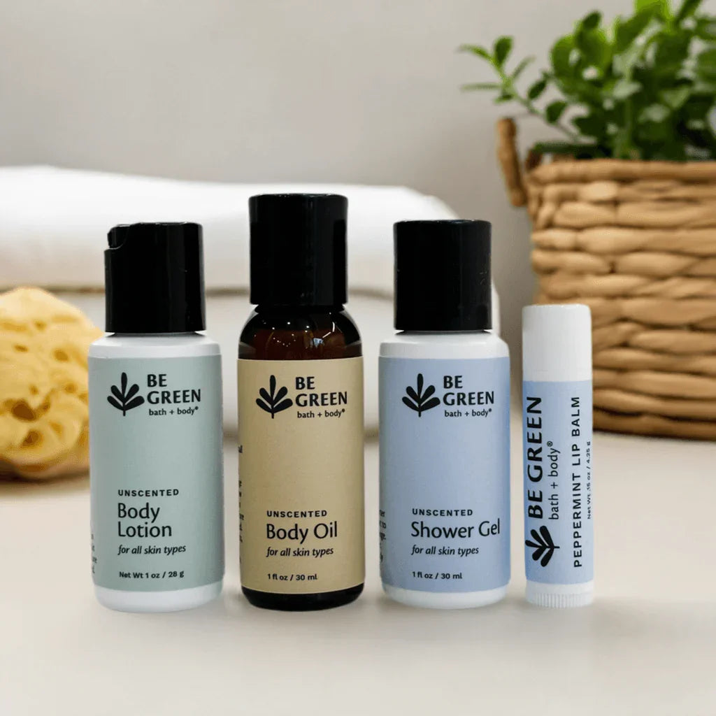 Trial size non-toxic unscented skincare products