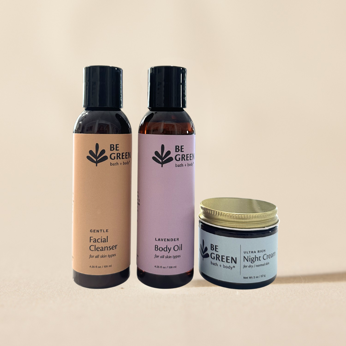 non-toxic skincare set for dry sensitive skin