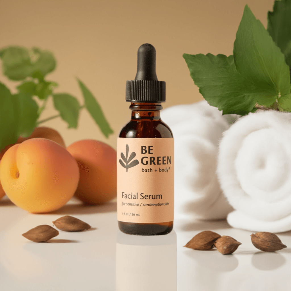 EWG Verified Facial Serum for sensitive skin made with apricot kernel oil