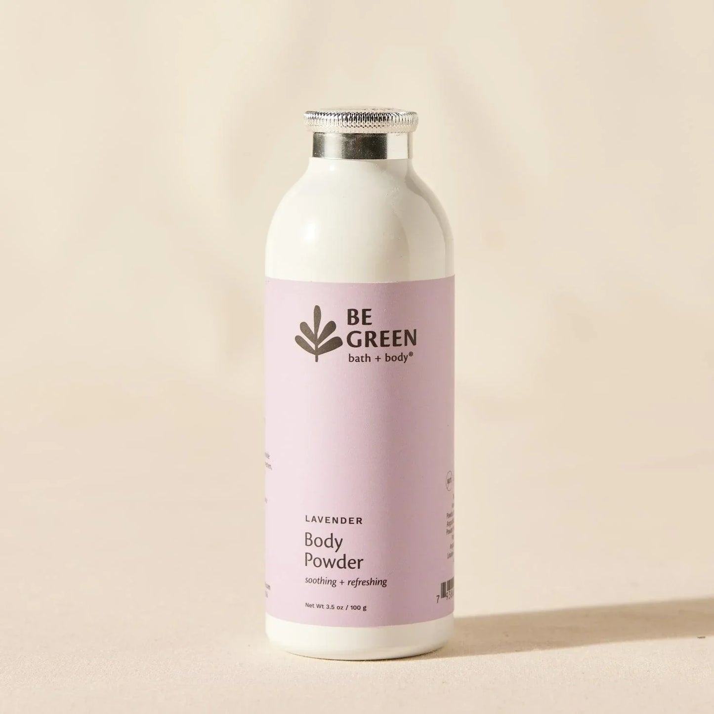 Talc free plastic free lavender body powder