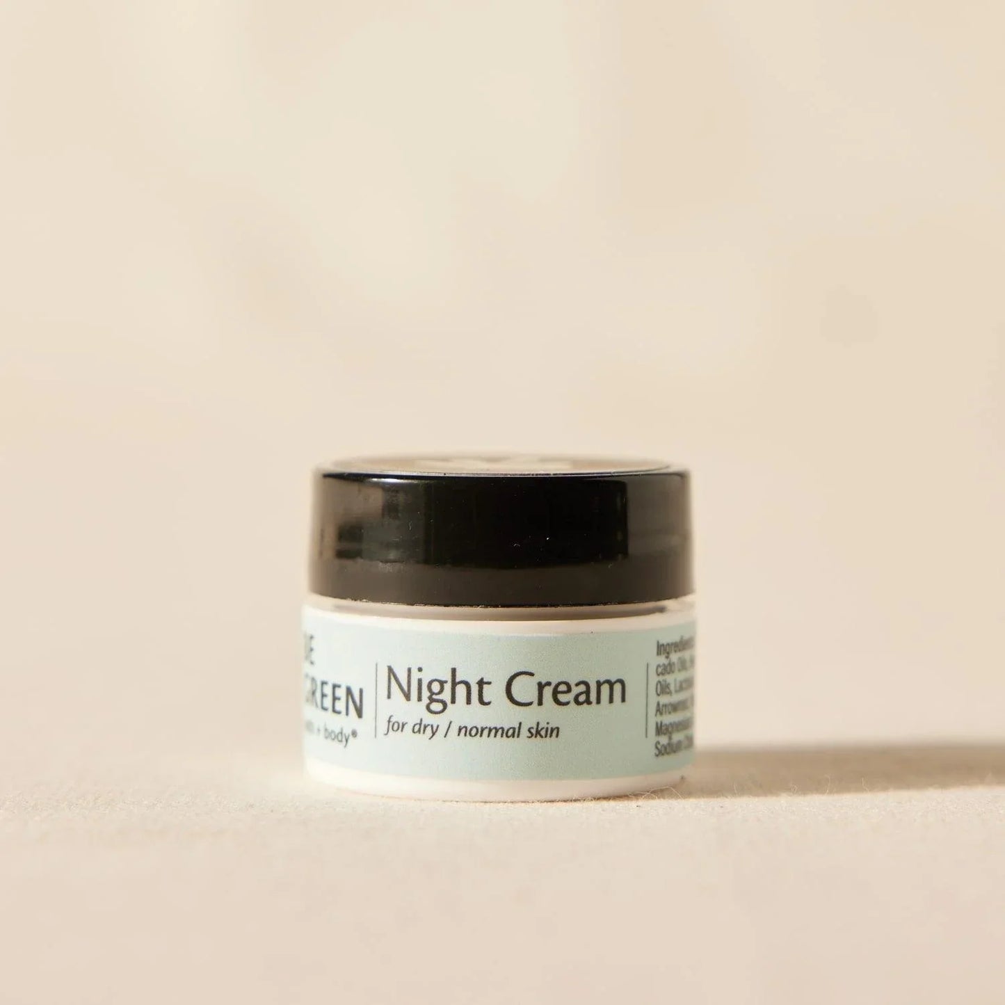 Trial size night cream for dry and normal skin. EWG Verified and made with organic ingredients.