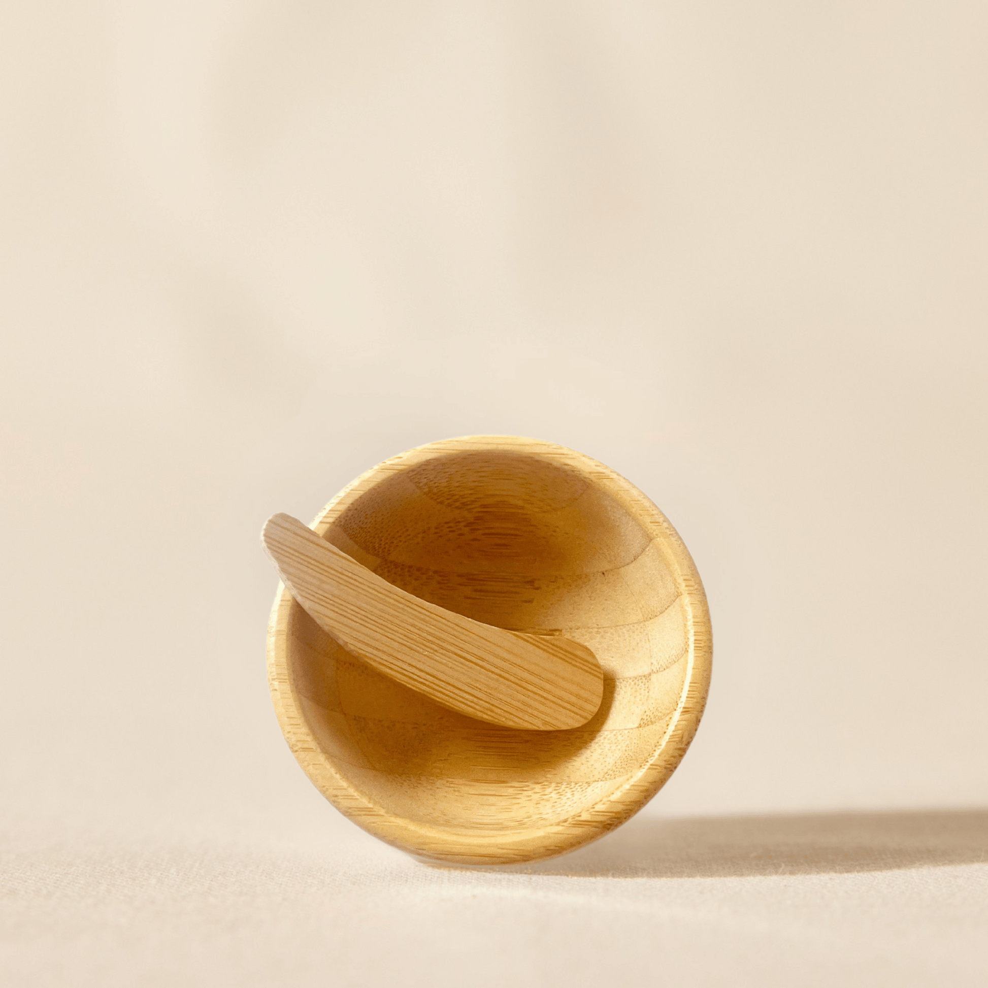 Mini Bamboo bowl for mixing masks