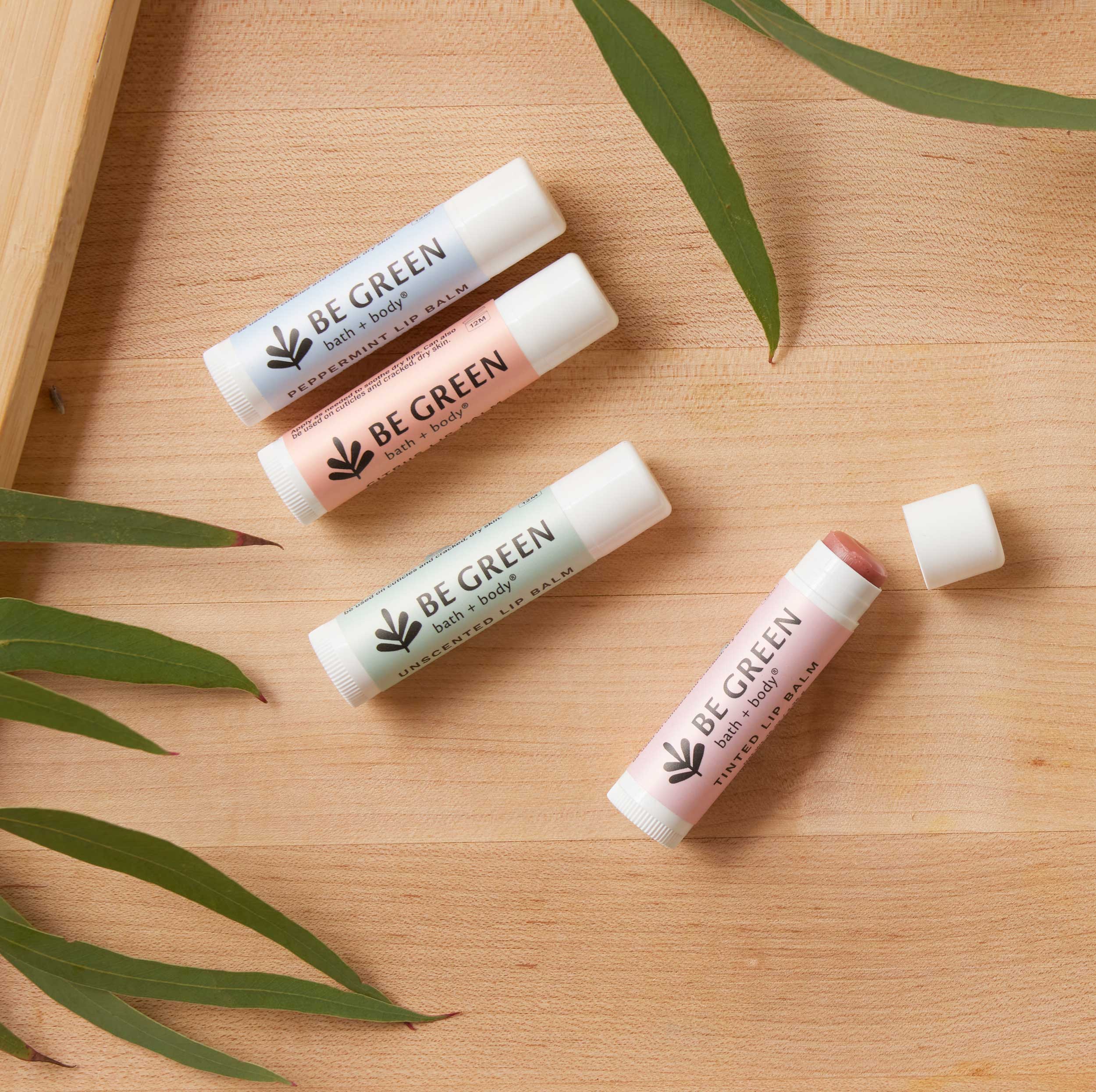 Collection of super moisturizing lip balms