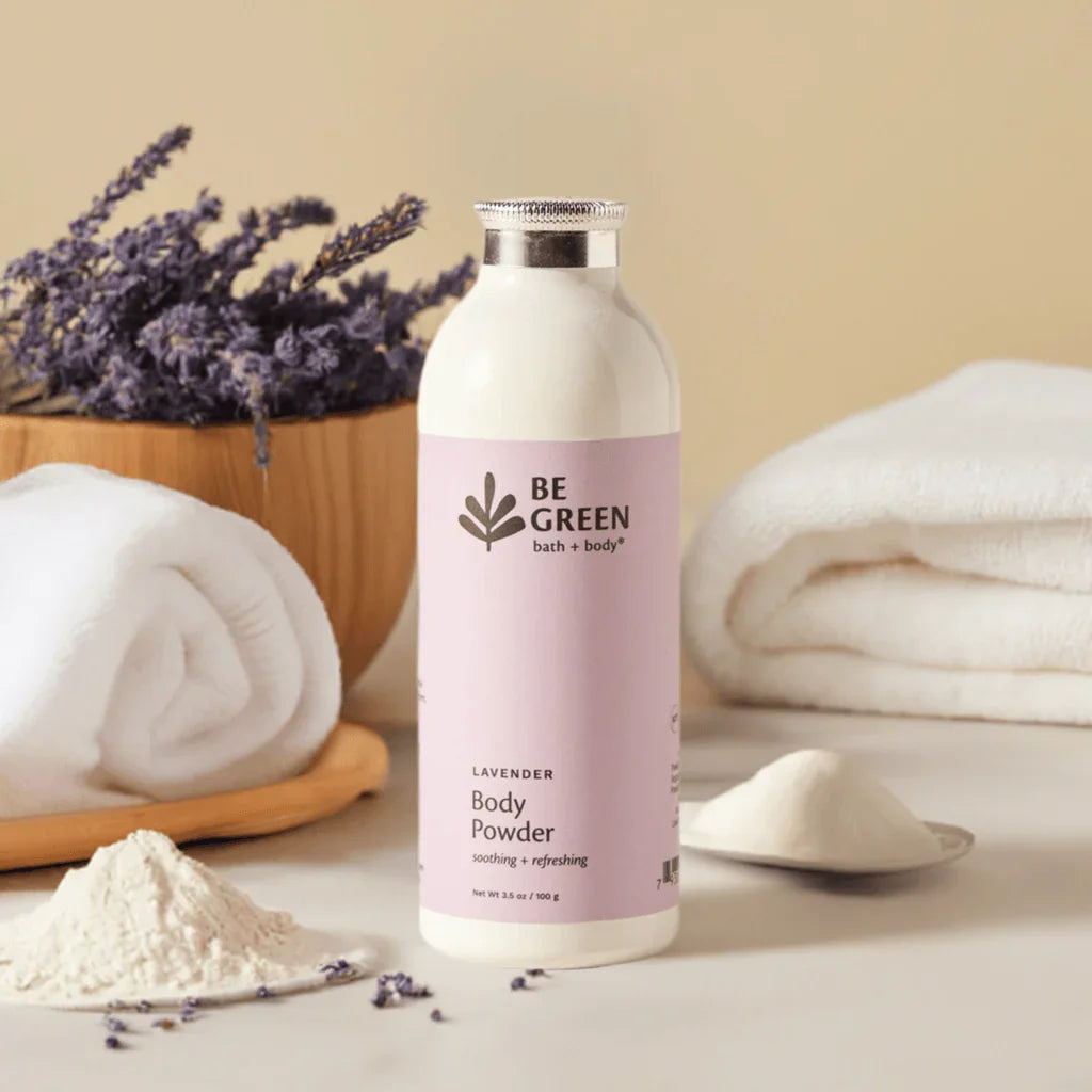 Soothing Body Powder | Talc-Free & Gentle – Be Green Bath and Body, LLC