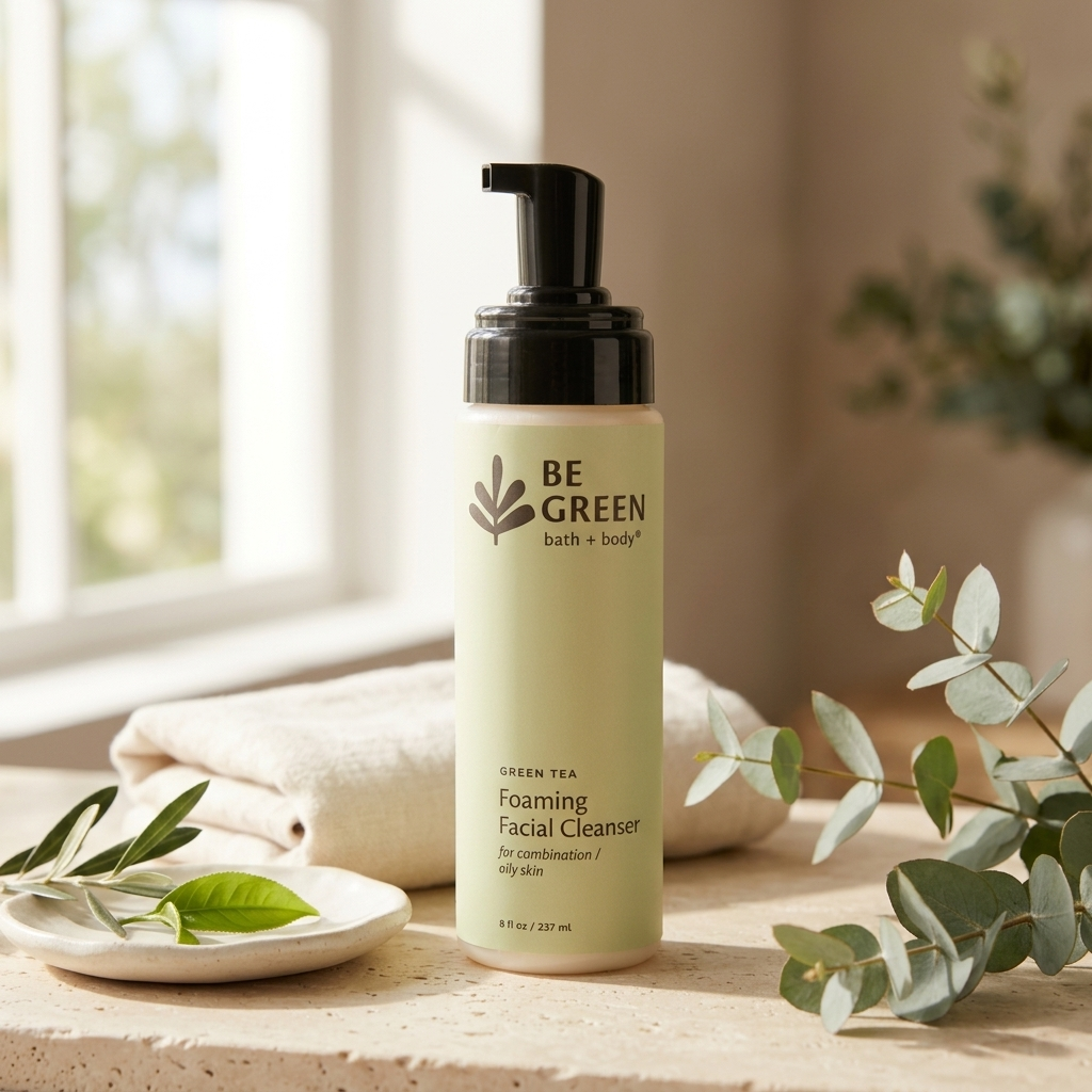 Green Tea Foaming Facial Cleanser for Normal, Oily & Combination Skin