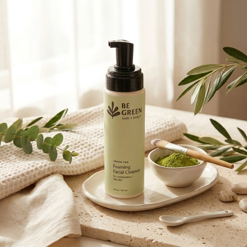 Green Tea Foaming Facial Cleanser for Normal, Oily & Combination Skin
