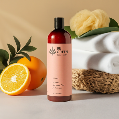 SLS-free Citrus Body Wash made with organic oils