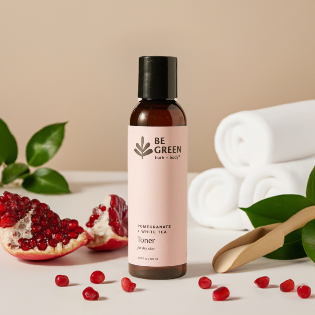 EWG Verified alcohol free Toner for dry skin with pomegranate and white tea extract