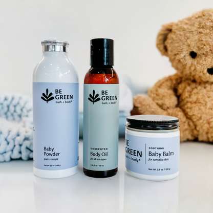 Non-toxic baby skincare products gift set