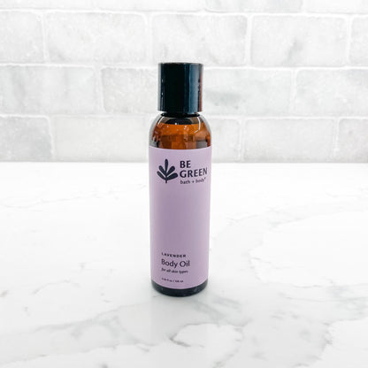 Be Green Bath + Body Lavender organic body oil