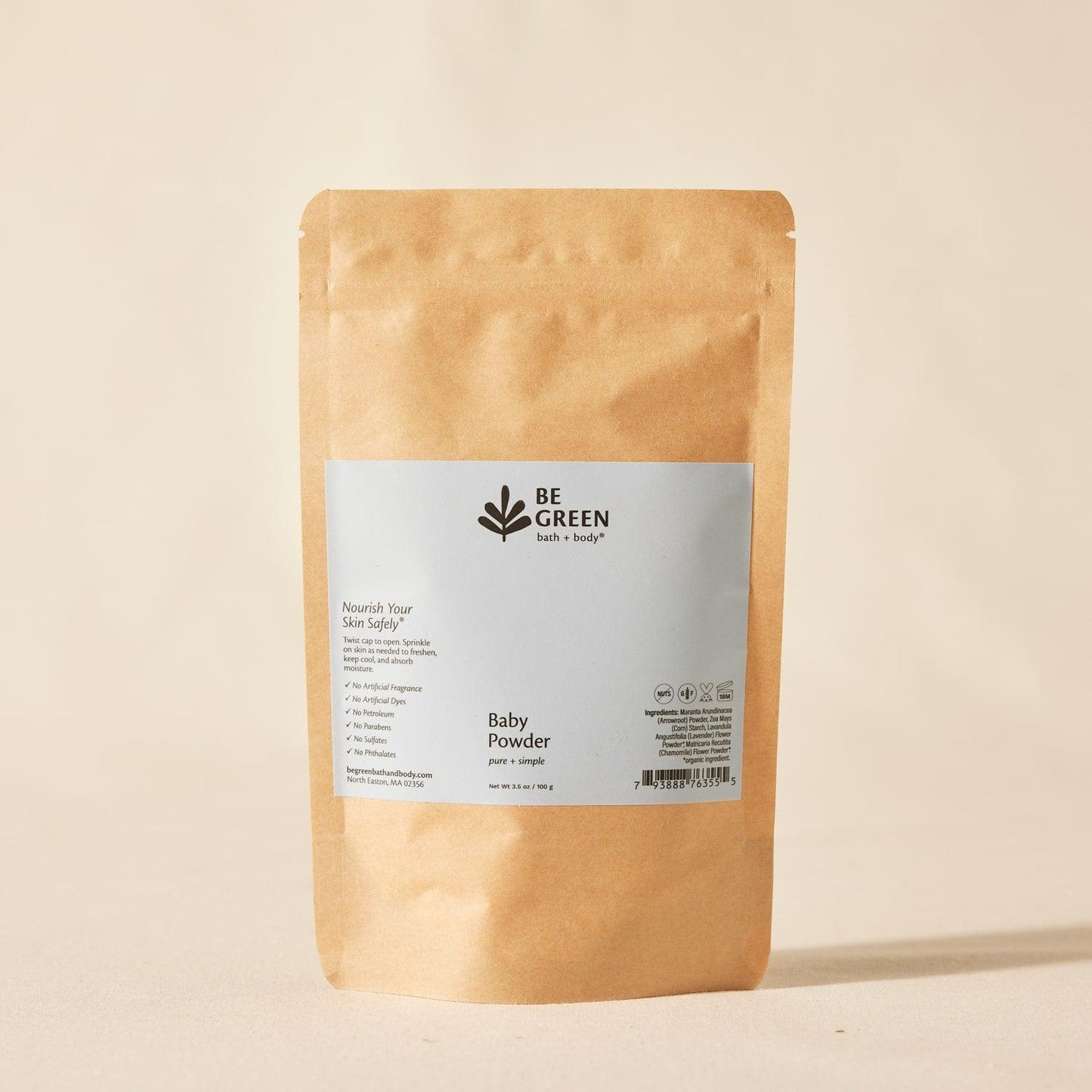 Talc Free Natural Baby Powder Refill