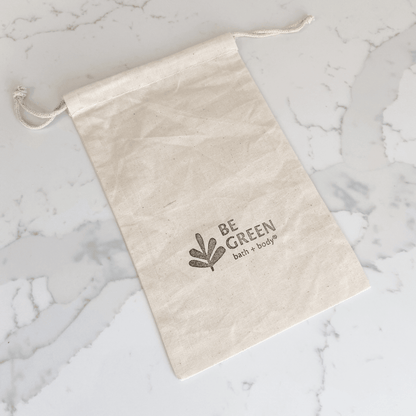 Be Green Bath and Body Bath & Body Gift Sets in an organic cotton pouch